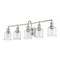 Z-Lite Bryant 5 Light Vanity, Brushed Nickel And Clear Seedy 734-5V-BN - alternate 5